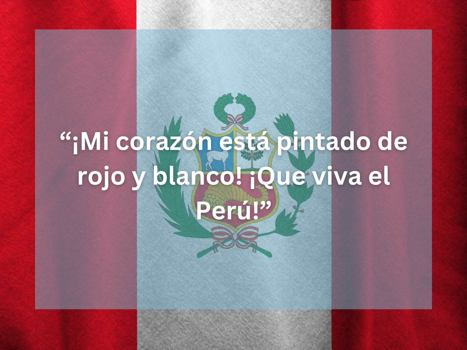 "¡Mi corazón está pintada de rojo y blanco! ¡Que viva el Perú!" | Crédito: Composición Mix