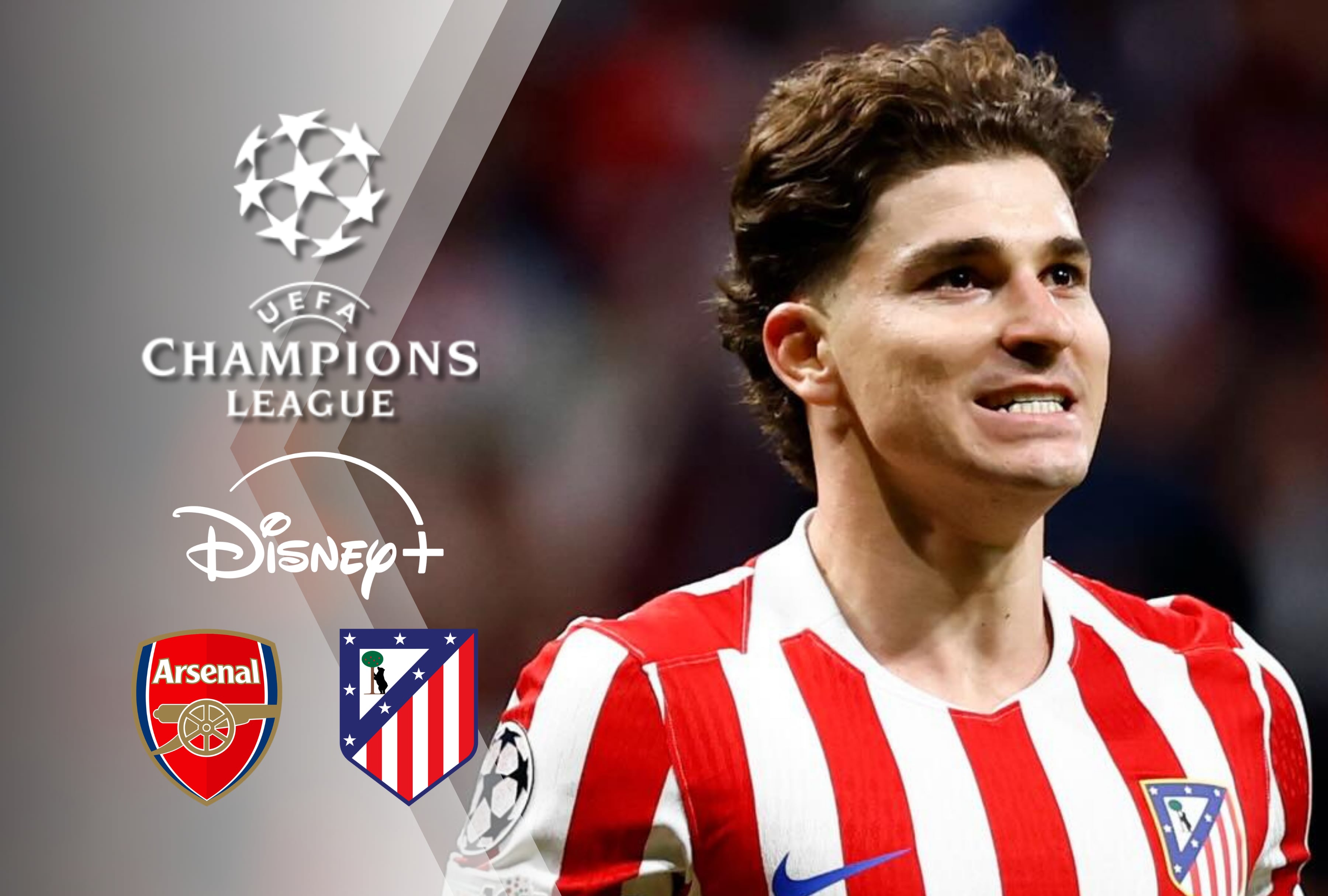 Encuentre dónde ver el partido Arsenal vs. Atlético de Madrid por Disney Plus Premium, plataforma que ofrece el streaming online ideal para seguir a Julián Álvarez y compañía en su pase a la gran final del torneo europeo de clubes. | Crédito: Atlético de Madrid / Facebook / Composición Mag