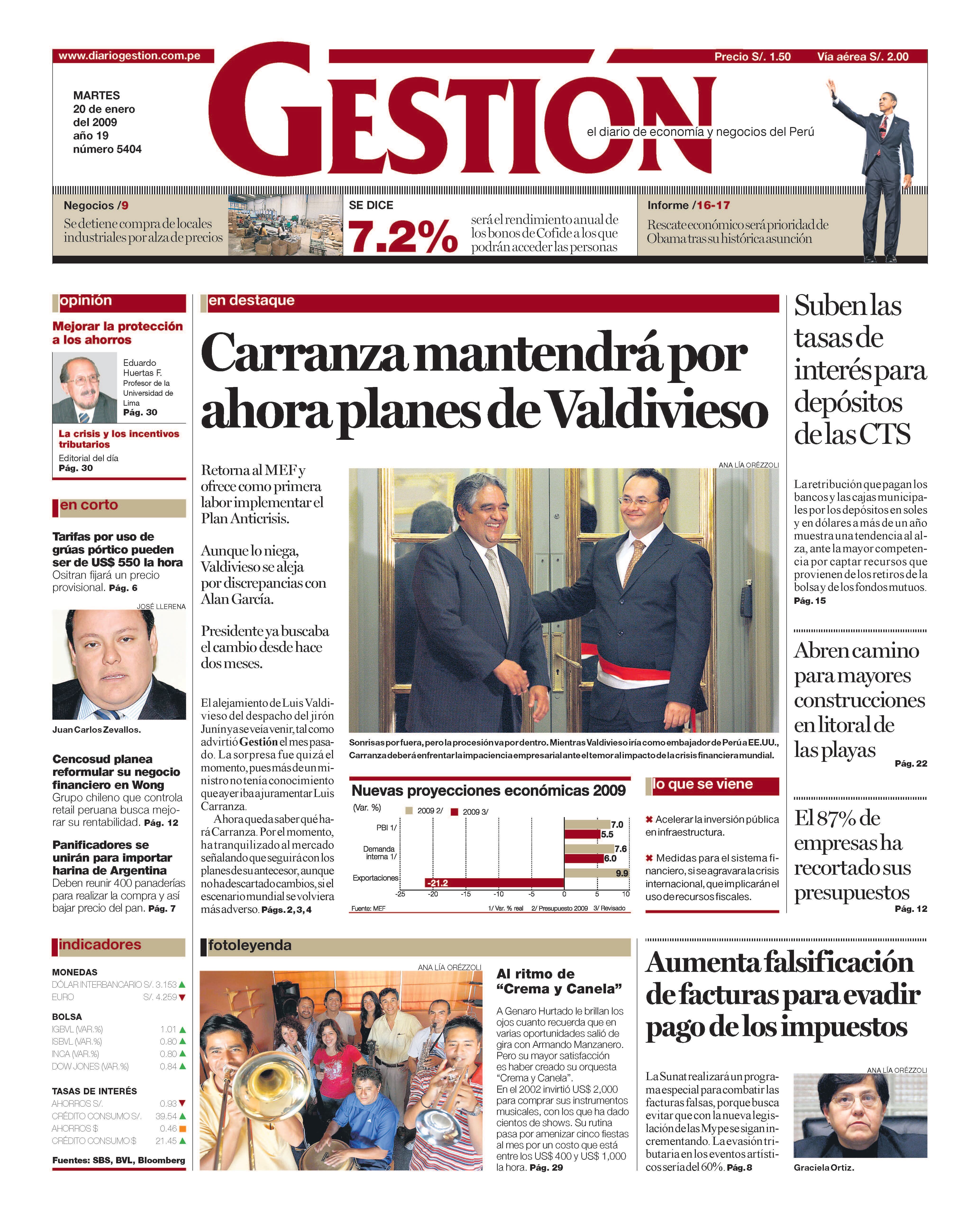 20 de enero del 2009. Hace 15 años. Cencosud planea reformular su negocio financiero en Wong.