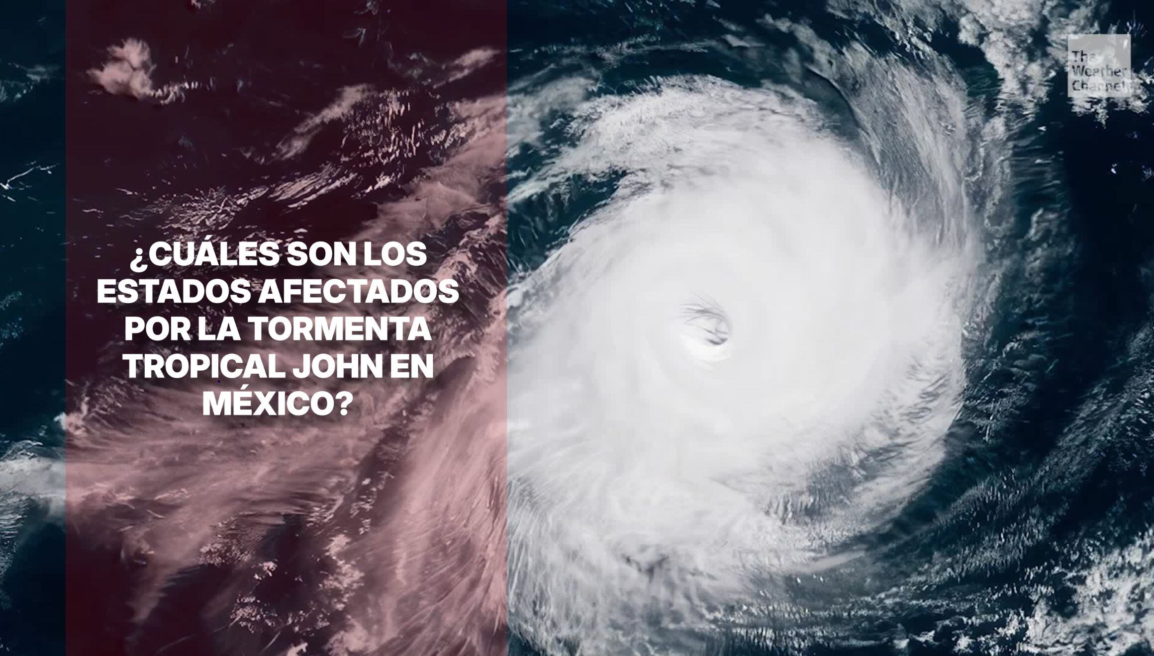 ¿Tu estado está en la mira? Conoce las zonas de México que se verán afectadas por fuertes lluvias y vientos por la tormenta tropical John. ¡Protege a tu familia y sigue las recomendaciones de Protección Civil! | Crédito: weather.com / Referencial / Composición Mix
