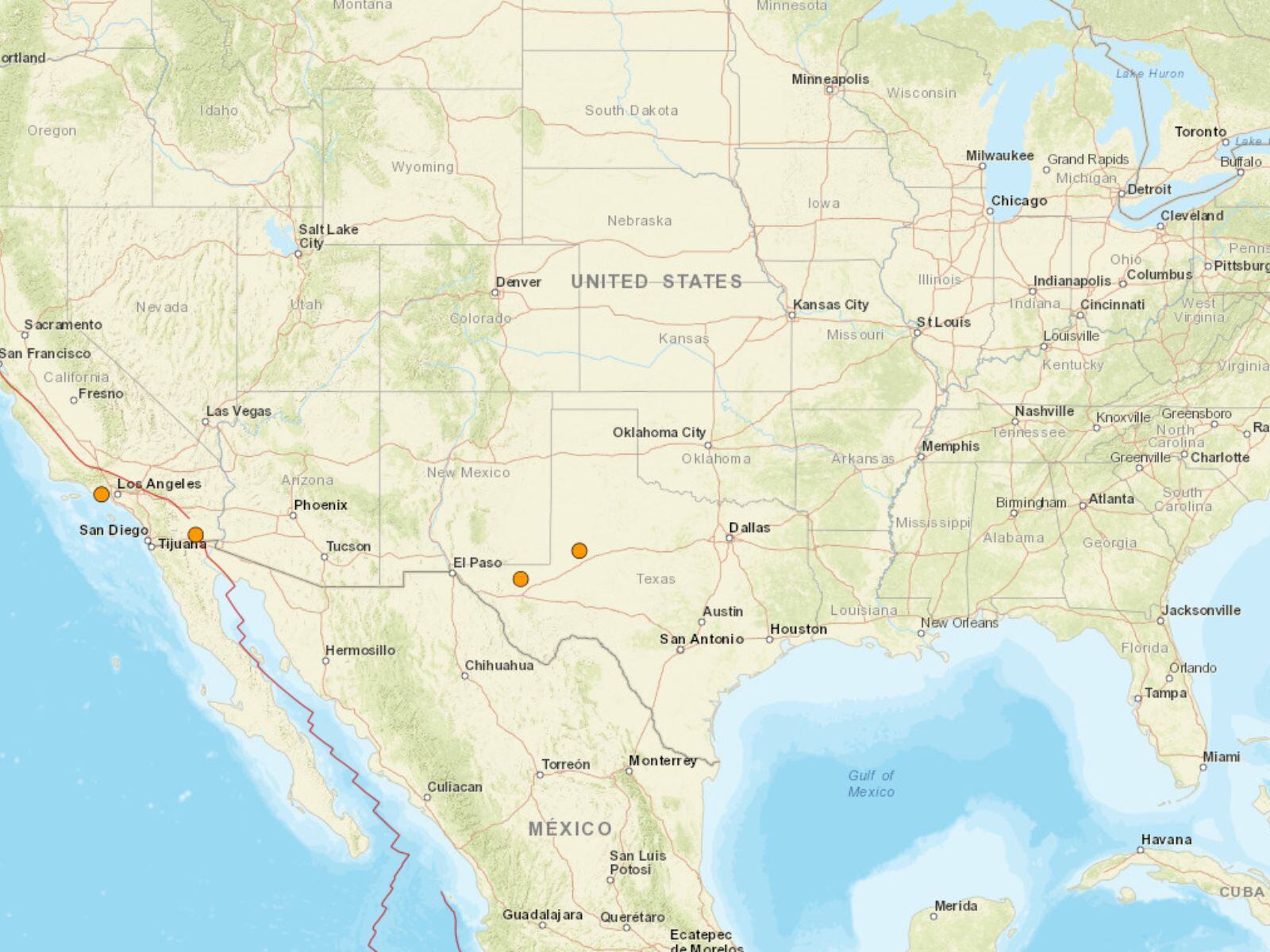 Un sismo de magnitud 3.0 tuvo su epicentro a 63 km al norte del noroeste de Petrolia, California, según el USGS | Foto: earthquake.usgs.gov