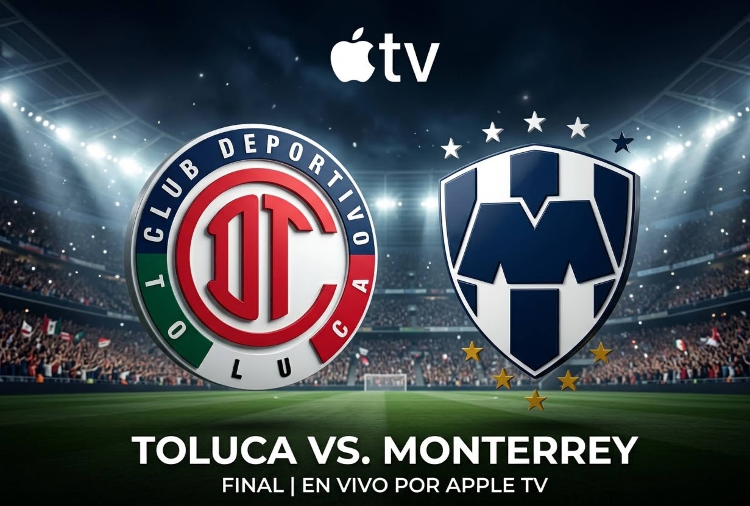 Apple TV transmitirá EN VIVO la final de la Leagues Cup entre Toluca vs. Monterrey hoy domingo 6 de septiembre. FOTO: Imagen creada por la IA de Gemini.