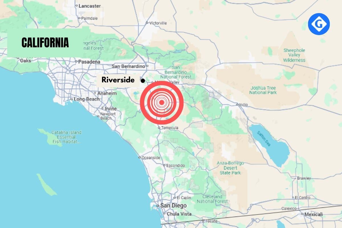 Sismo en Riverside, CA