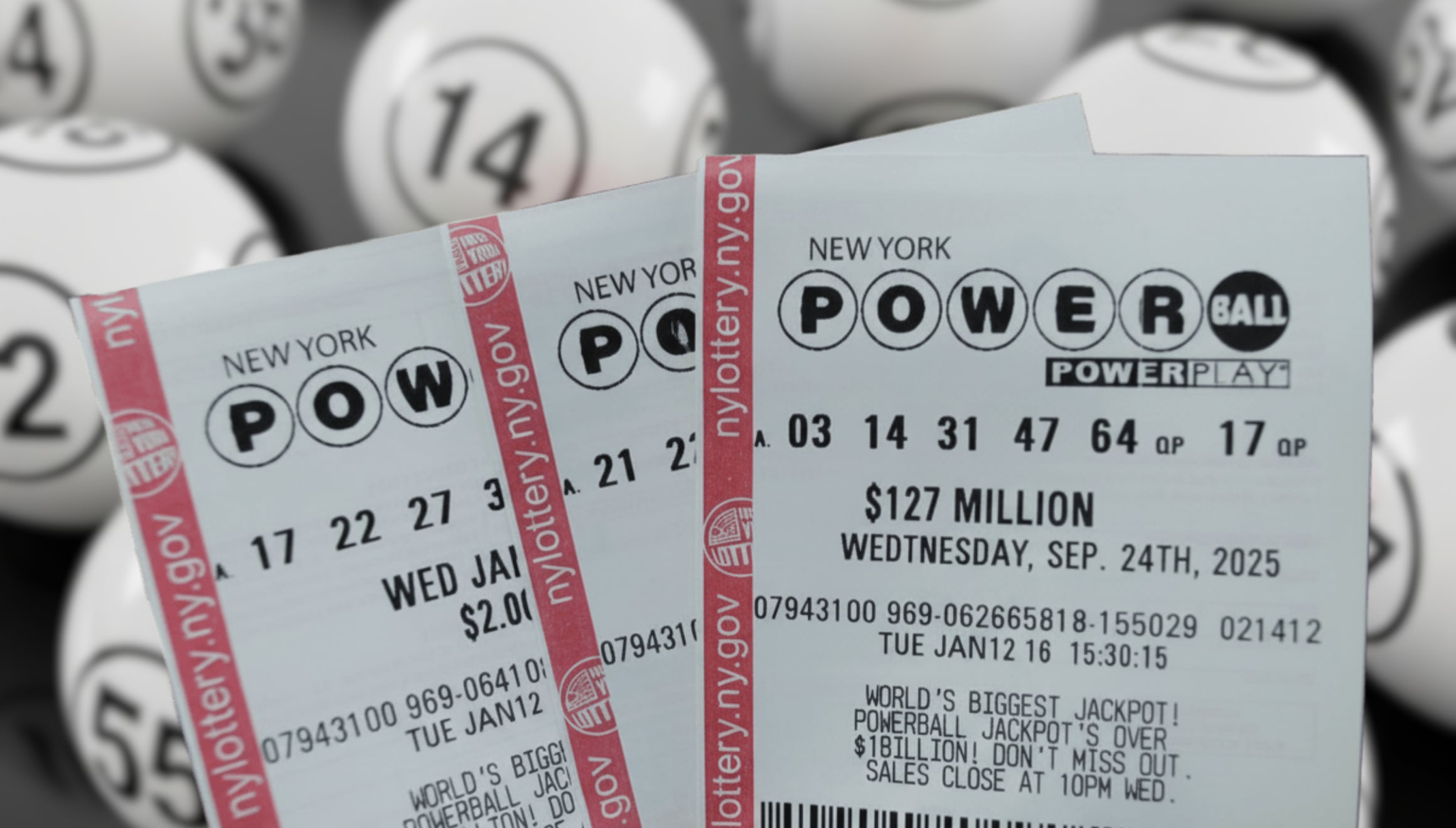 Resultados del Powerball EN VIVO 24 de septiembre: consulta los números ganadores y si salió el premio mayor de $113 millones. | Crédito: Imagen referencial generada con Gemini AI / Composición Mix