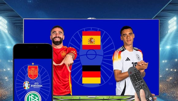Descubre dónde ver España vs. Alemania por los cuartos de final de la Eurocopa 2024. Múltiples opciones de streaming disponibles para ser testigo de la batalla por la gloria. | Crédito: Canva / Composición Mix