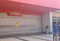 Clausuran Estilos y Promart en Parque Pisco por presentar deficiencias
