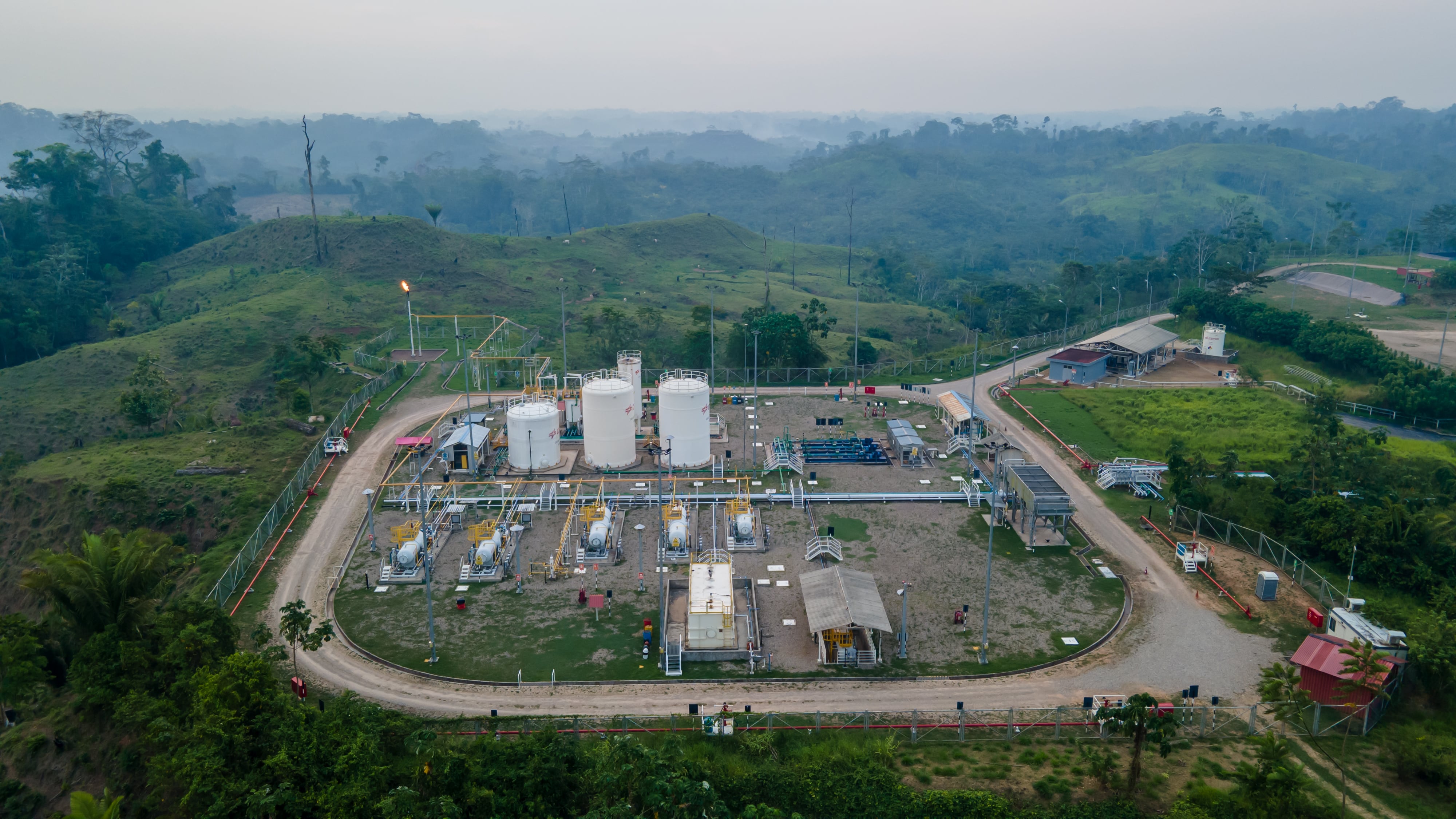 Petrotal reportó que la producción anual promedio de 2024 del campo Bretaña (Loreto) superó lo previsto. Foto: Petrotal.