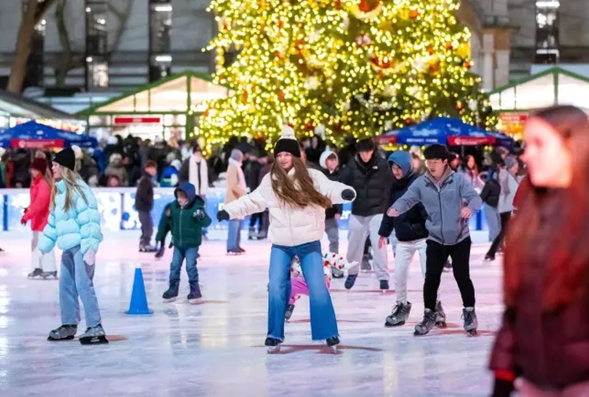 Bryant Park espera recibir miles de visitantes ervar un turno gratuito con patines propios (Foto: Sitio web de Bryant Park)