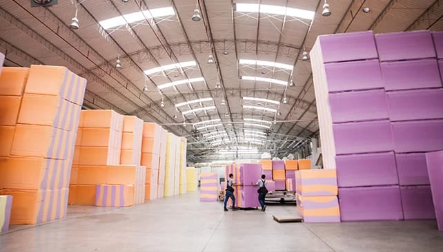 Paraíso del Perú realizará el proceso de fabricación de colchones de espuma y corte de espuma dentro del predio recientemente comprado. (Foto: Productos Paraíso del Perú)