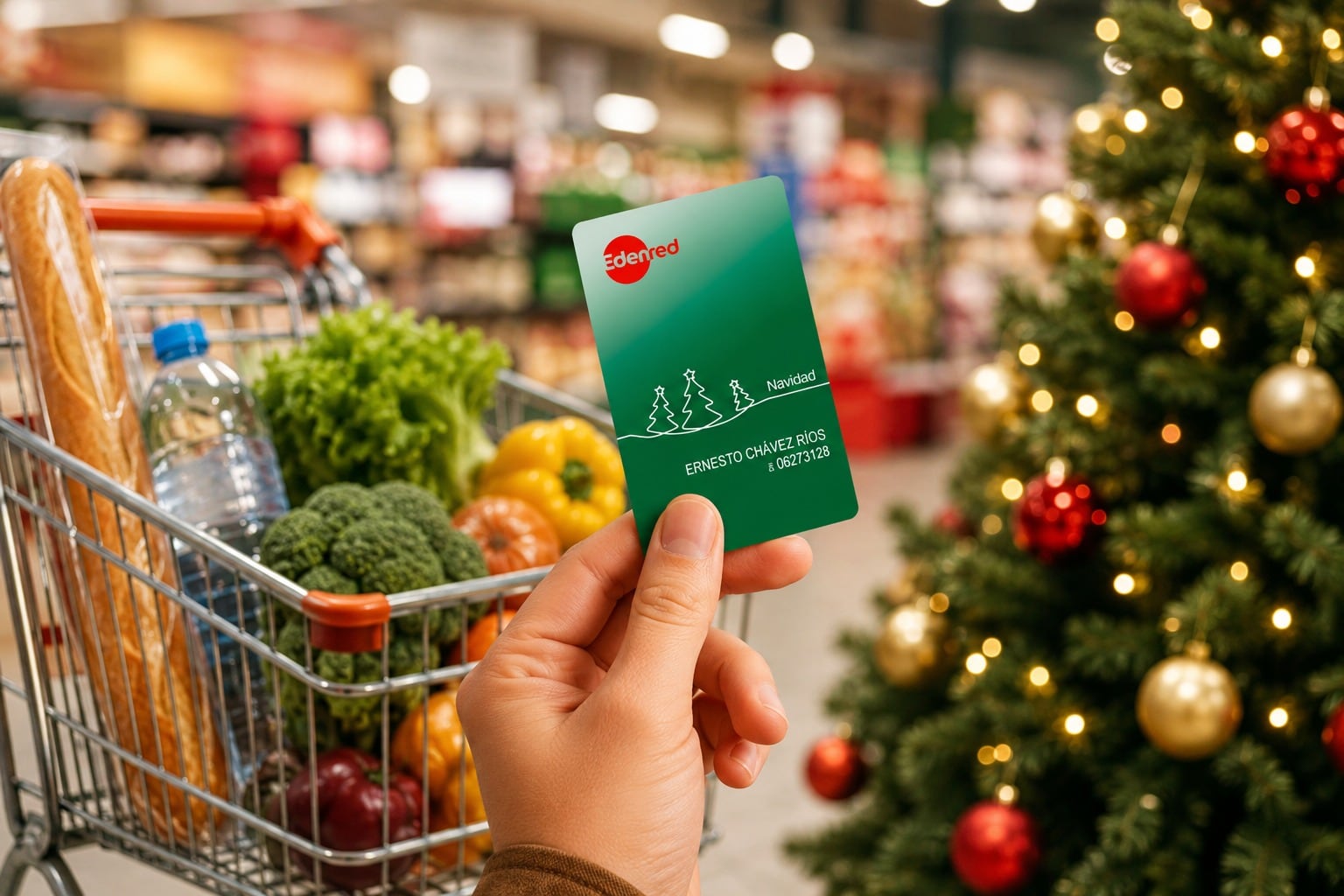 Tarjetas de navidad gana preferencia entre trabajadores y permite elegir cómo utilizar el beneficio. (Foto: composición)