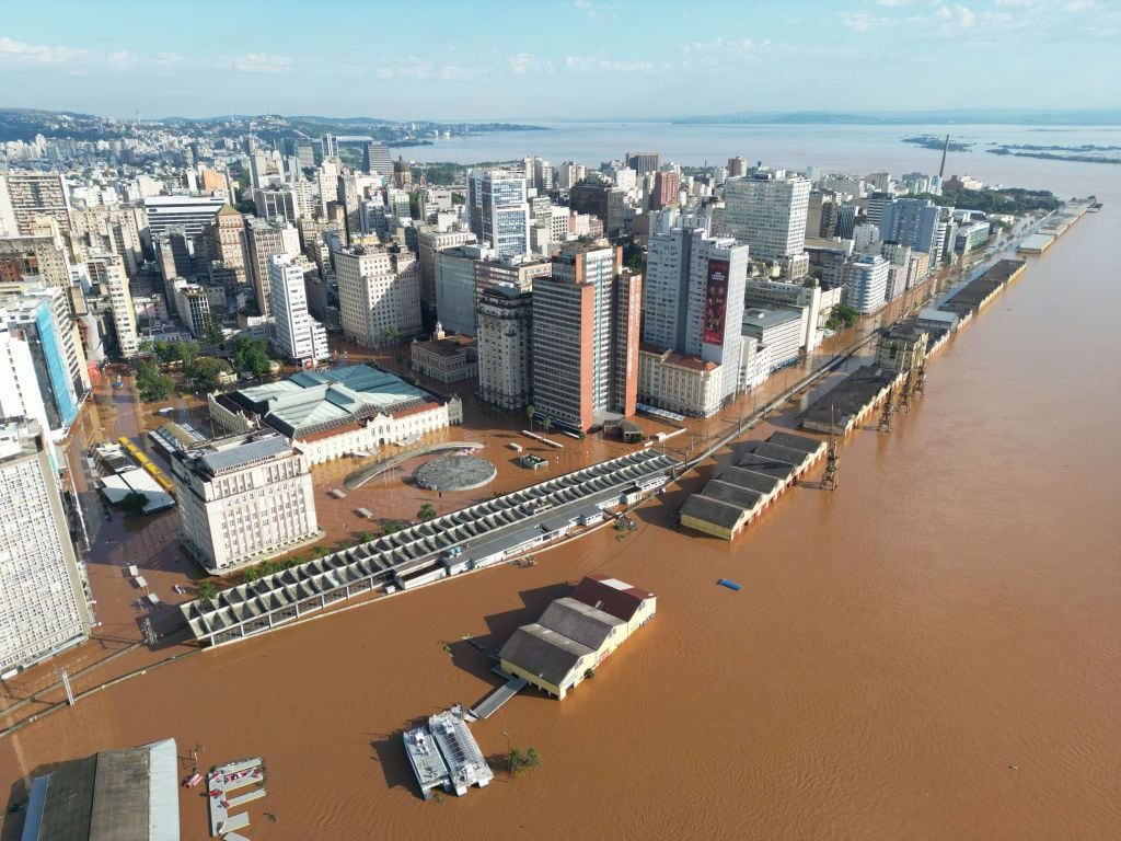 No hay felicidad en Porto Alegre, Brasil.