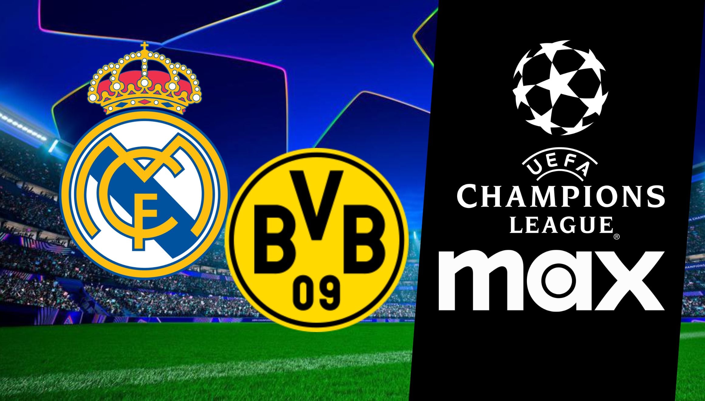 Si quieres ver el Real Madrid vs. Borussia Dortmund en vivo desde México, ¡MAX es tu mejor opción! Te explicamos cómo disfrutar del partido por streaming online, horarios y todo lo que necesitas saber para que no te lo pierdas. | Crédito: Composición Mix