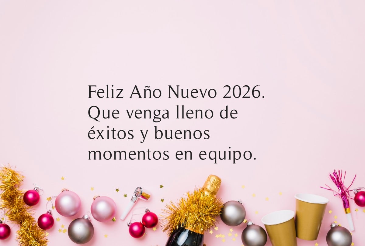 Estas frases y mensajes de Año Nuevo 2026 para el trabajo te ayudarán a fortalecer el ambiente laboral. | Crédito: Freepik/Gestión