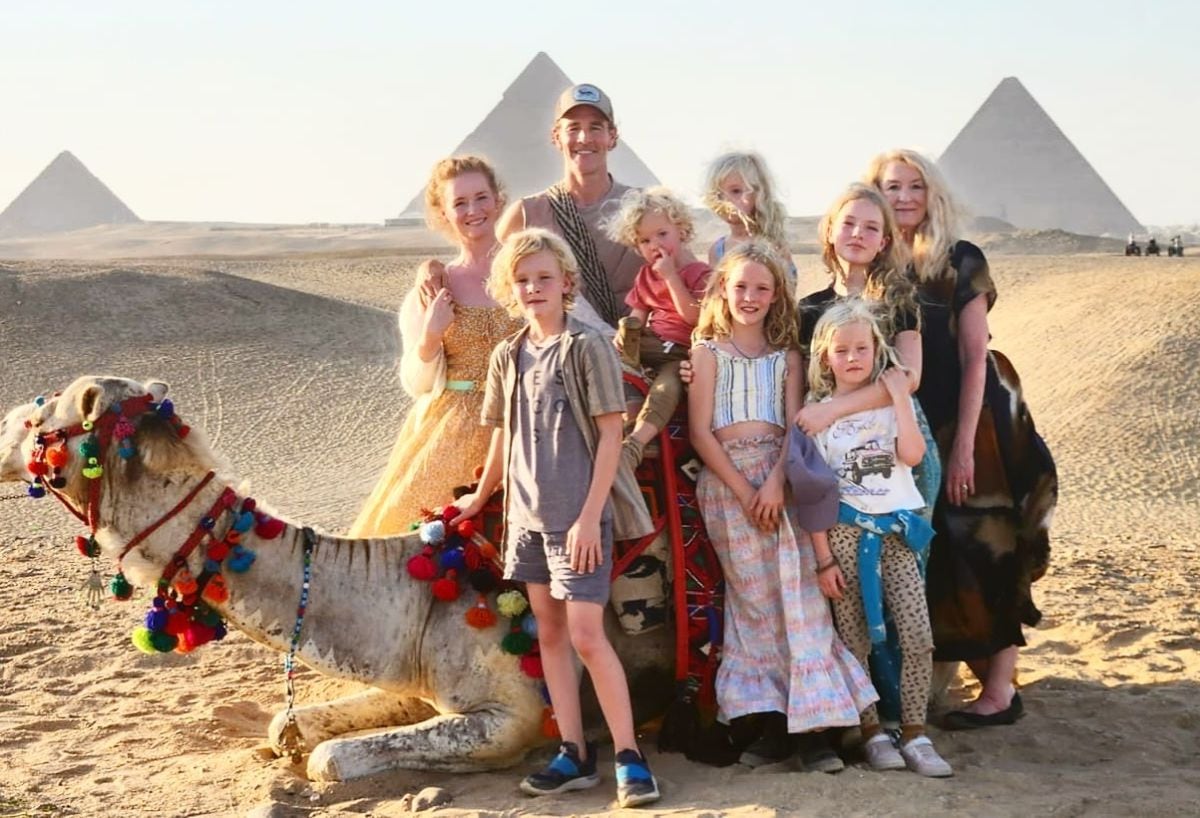 James Van Der Beek y su familia estuvieron en Egipto. (Foto: @vanderjames / Instagram)
