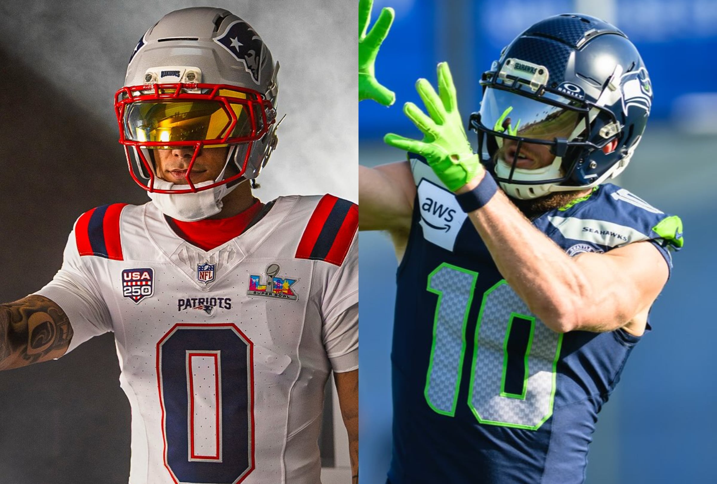 No te pierdas el Super Bowl XL, en el cual los Patriots y Seahawks buscarán el anillo del campeón (Crédito: Composición MAG / Instagram de New England Patriots y de Seattle Seahawks)