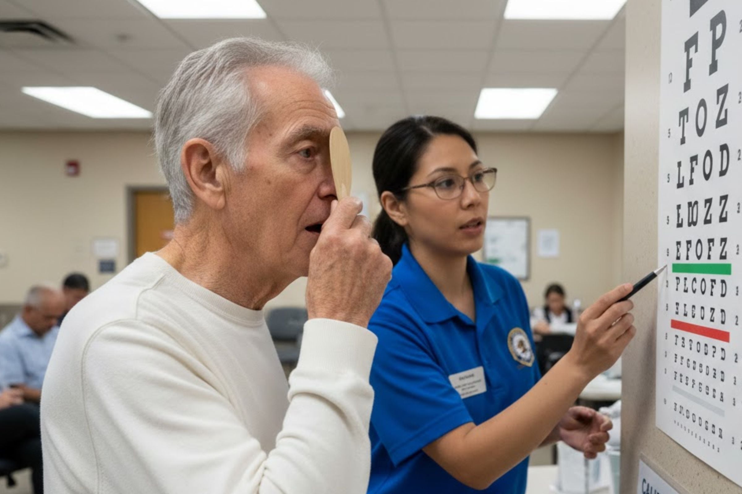 La prueba de vista será fundamental para que los adultos mayores de 70 años renueven su licencia de conducir. (Crédito: Imagen creada por El Comercio MAG usando la IA de 'Gemini')