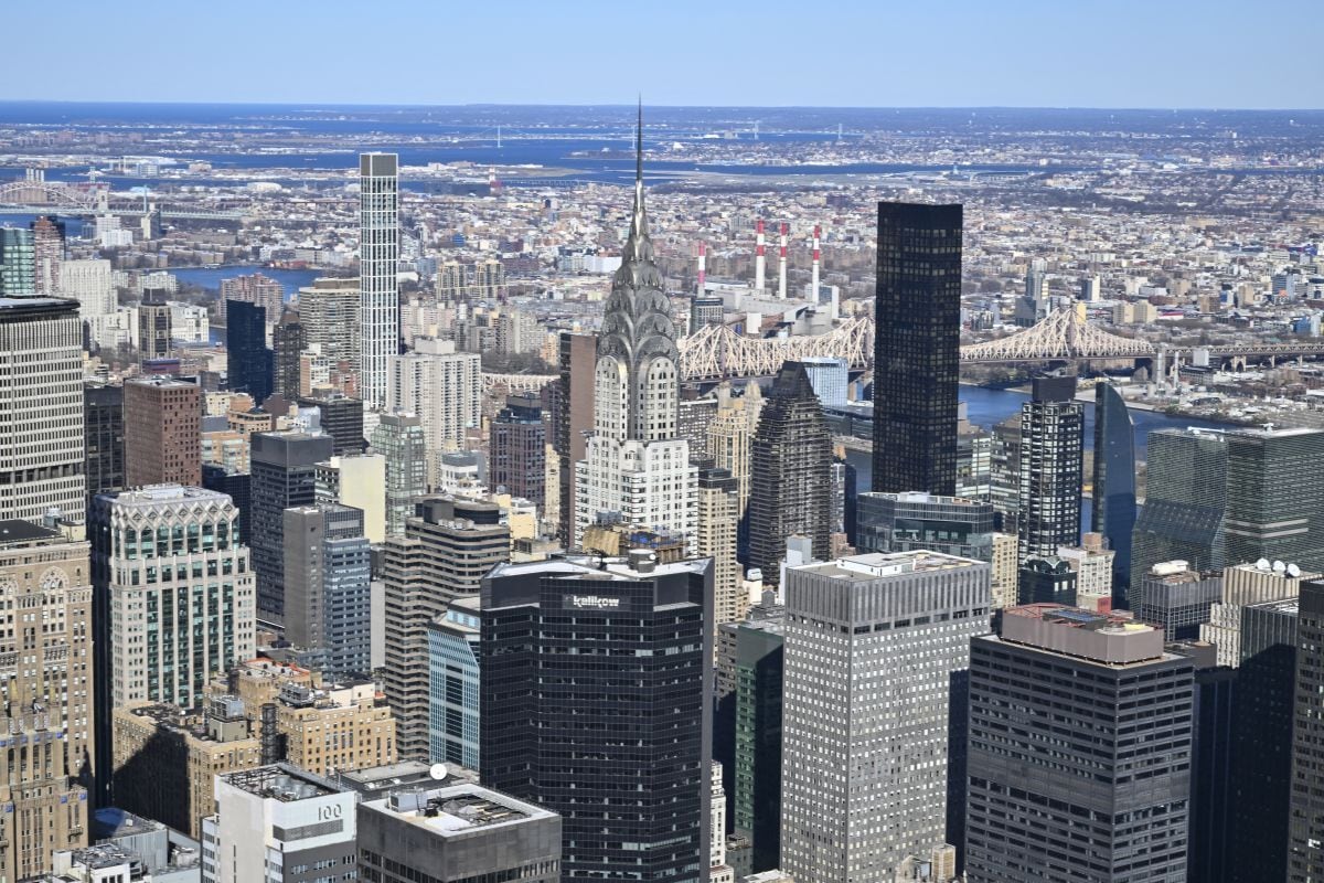 Una vista panorámica del Empire State de Nueva York, este estado es uno de los más golpeados por la disminución de turistas extranjeros. (Foto: AFP)