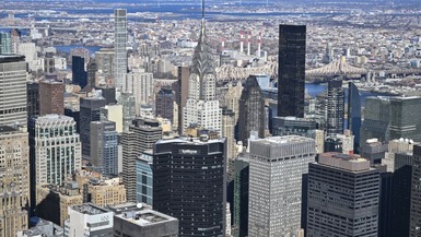 Una vista panorámica del Empire State de Nueva York, este estado es uno de los más golpeados por la disminución de turistas extranjeros. (Foto: AFP)