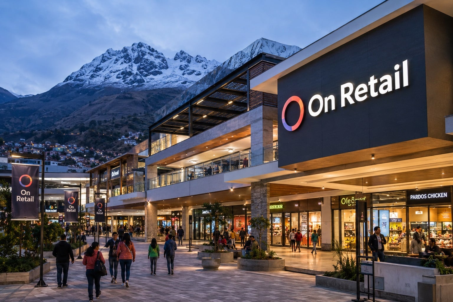 Entre las iniciativas más avanzadas figuran nuevos strips centers de usos mixtos, un proyecto de centro comercial en Huaraz y la evaluación de la ampliación de un mall ya operativo en la capital. Foto: Generado por IA / GEC