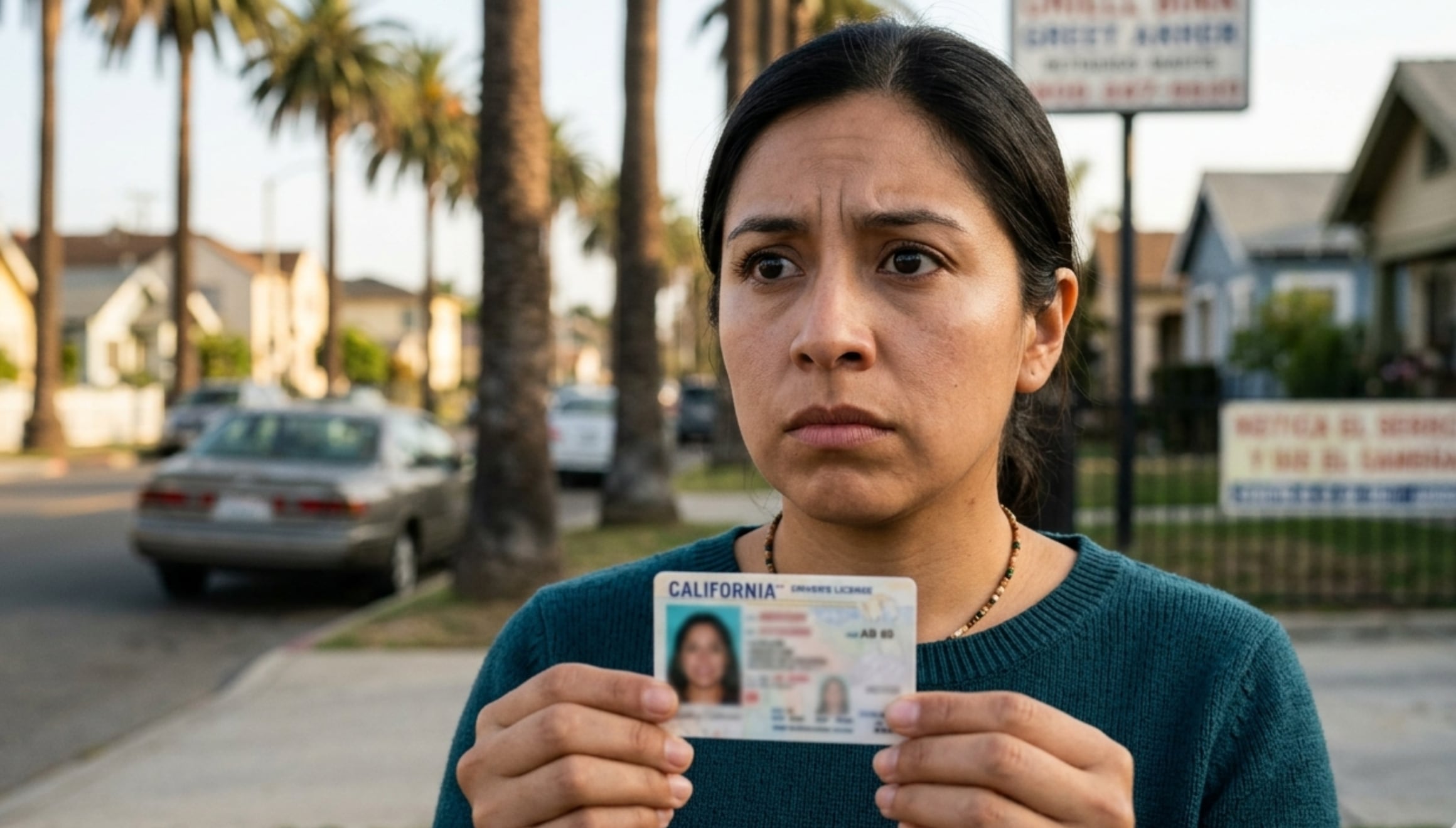 Miles de indocumentados en California, muchos de ellos hispanos, se verían perjudicados con la decisión de compartir los datos de las licencias de conducir (Foto: Imagen creada por Gestión MIX usando Gemini)