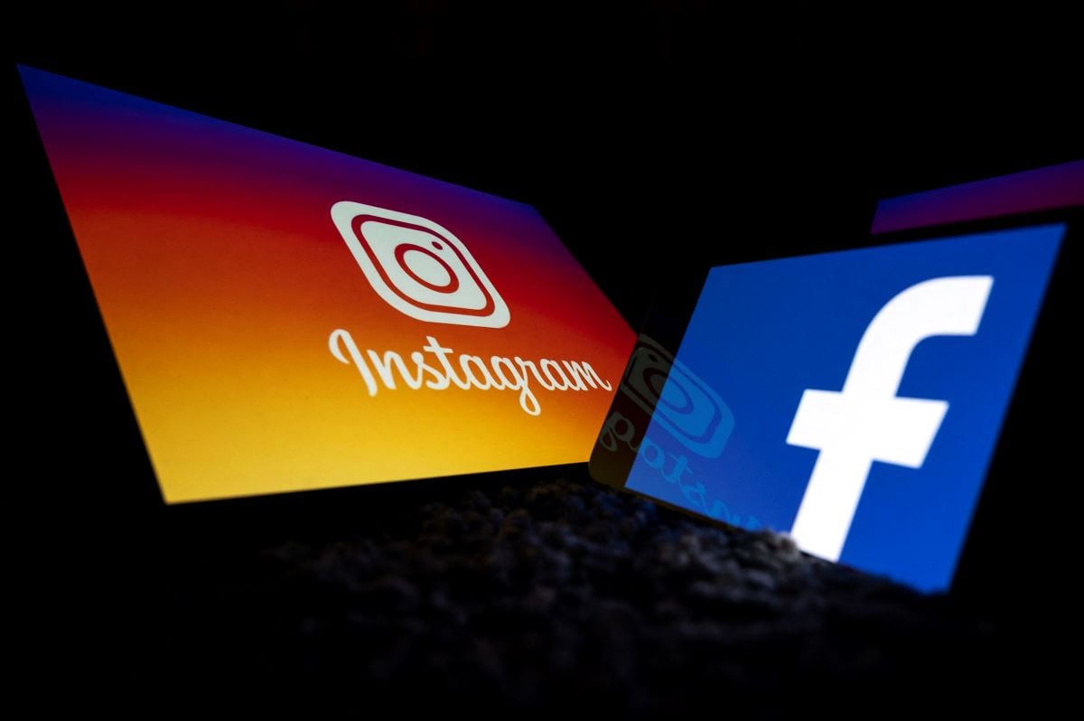 Facebook e Instagram. (LIONEL BONAVENTURE / AFP)