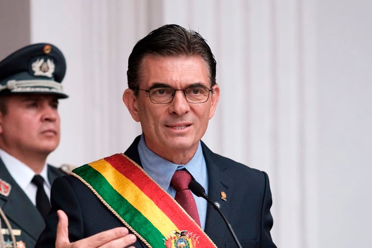 El presidente Rodrigo Paz, en Sucre, Bolivia, el 25 de mayo de 2026. (Presidencia de Bolivia / EFE)