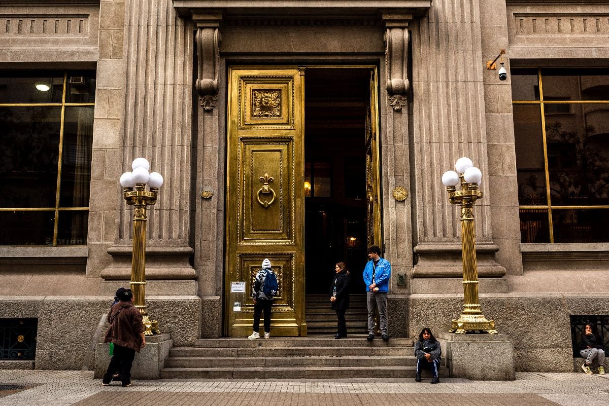 El Banco Central de Chile en Santiago.