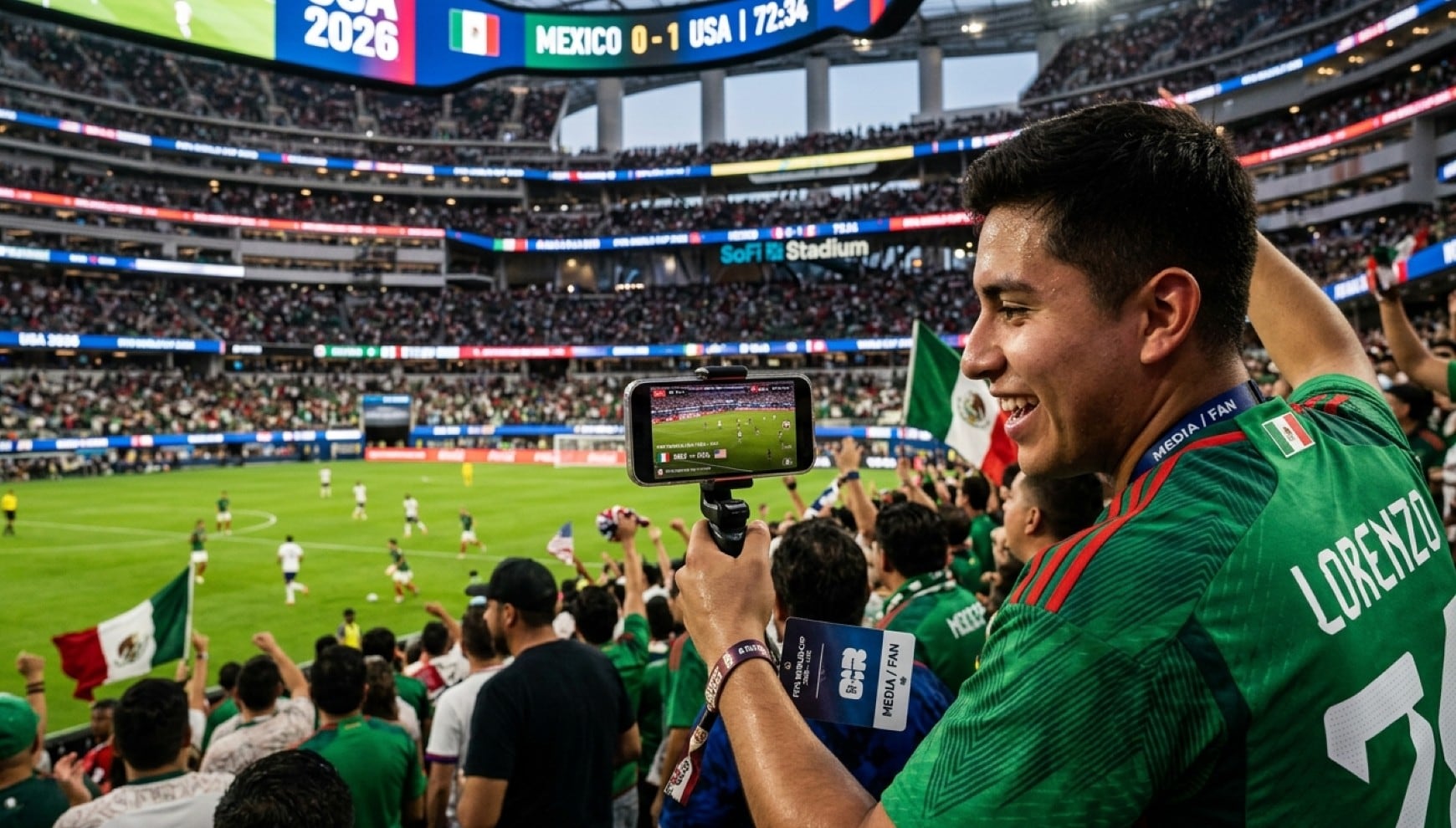 Según la FIFA, quienes retransmitan partidos del Mundial 2026 sin autorización podrán enfrentar multas y otras sanciones. | Crédito: Imagen creada por Gestión MIX usando Gemini