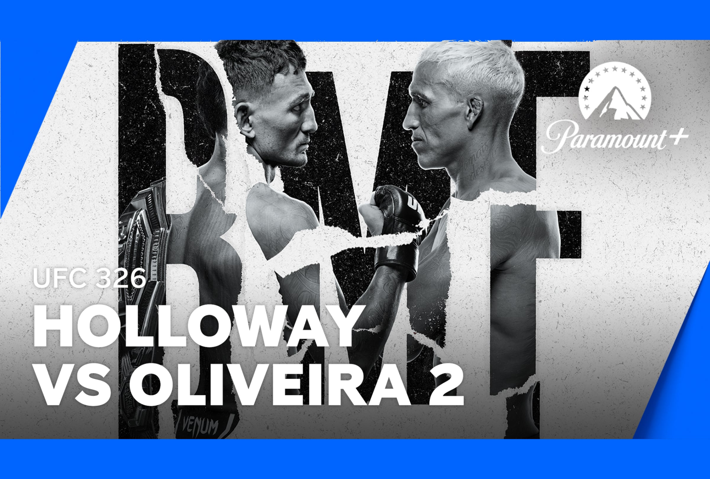 LAS VEGAS, NEVADA (ESTADOS UNIDOS), 07/03/2026.- Cobertura oficial de Paramount Plus EN VIVO ONLINE para ver las peleas del UFC 326: Holloway vs. Oliveira 2 este sábado 7 de marzo por el título BMF desde el T-Mobile Arena de Las Vegas, Nevada. FOTO DE PARAMOUNT PLUS Y UFC.COM