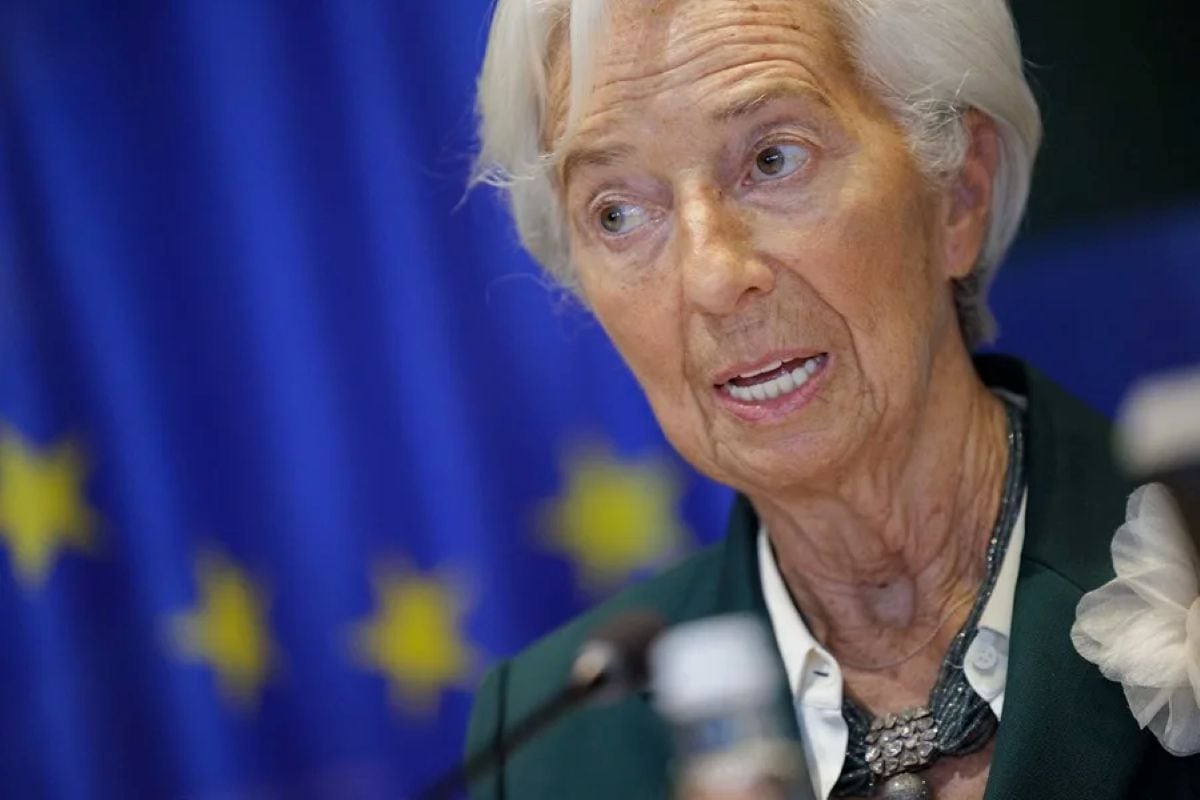 Christine Lagarde, presidenta del Banco Central Europeo (BCE), durante su comparecencia ante la comisión de Asuntos Económicos del Parlamento Europeo. Foto: EFE.