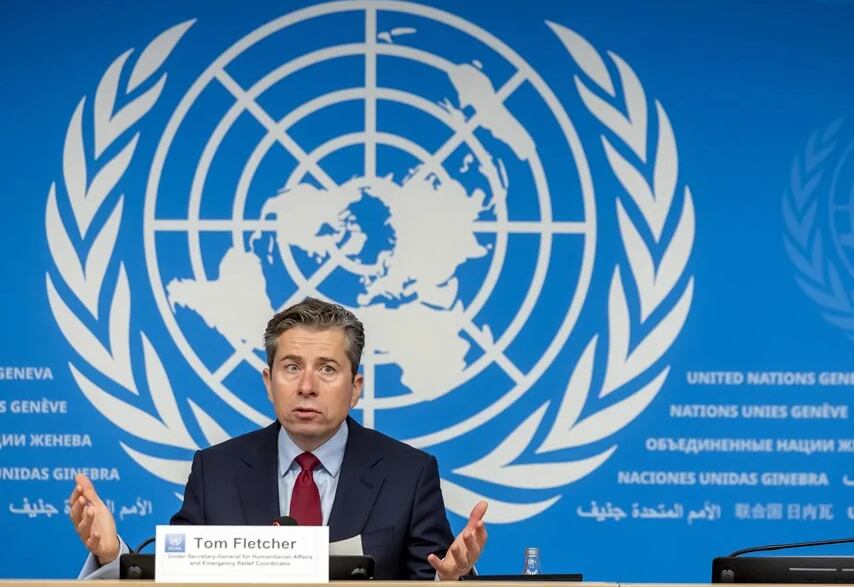 Fotografía de archivo del jefe de la Oficina de las Naciones Unidas para la Coordinación de Asuntos Humanitarios de la ONU (OCHA), Tom Fletcher. (Foto: EFE)