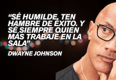 Cita del día de Dwayne Johnson, actor: “Sé humilde. Ten hambre de éxito. Y sé siempre quien más trabaje en la sala”