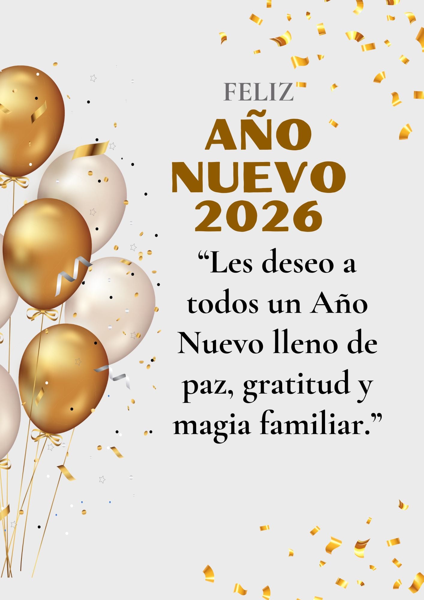 ESTADOS UNIDOS, 31/12/2025.- ¡Qué un 2026 lleno de bondad, amor y felicidad brille para la Familia! FOTO DE CANVA.COM