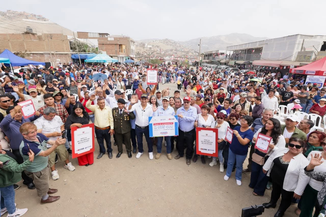 En total, se ha beneficiado a más de 11 millones de ciudadanos de centros poblados y asentamientos humanos. Foto: MVCS
