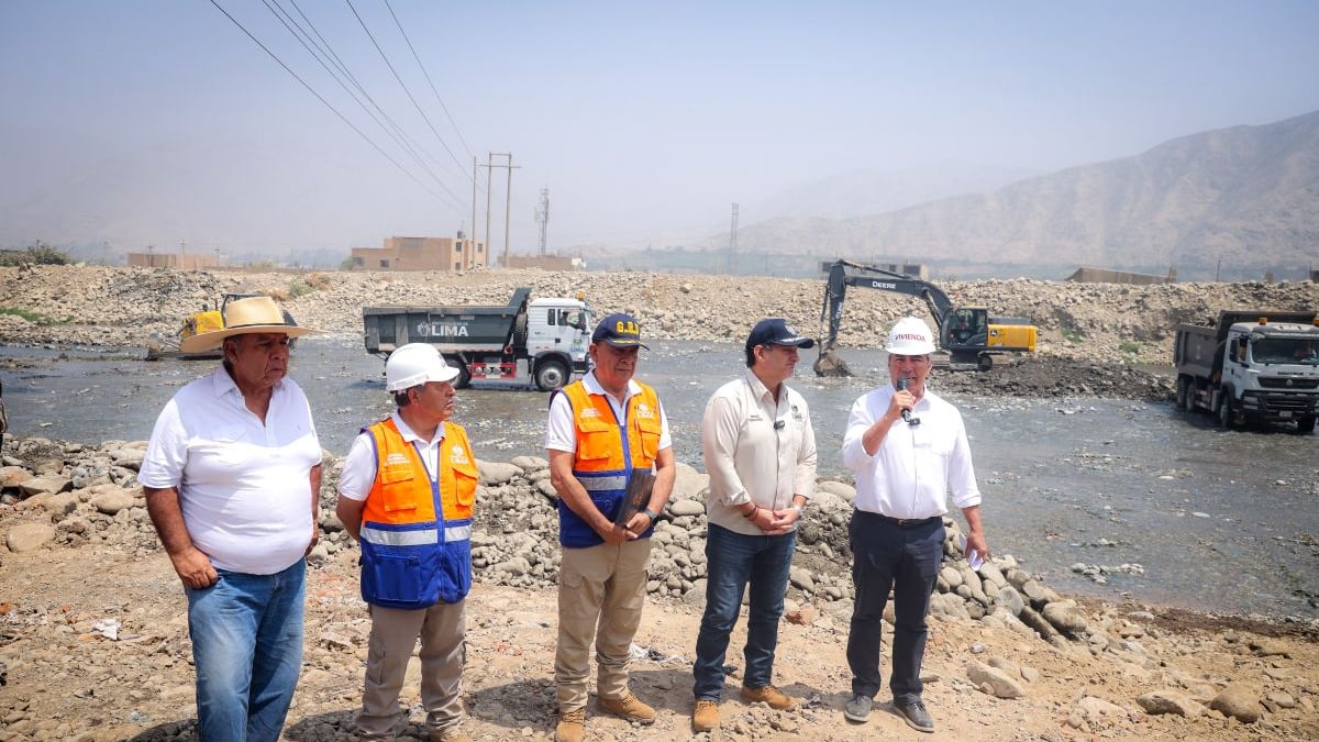 Río Chillón: Vivienda y Municipalidad de Lima supervisan obras preventivas ante el FEN