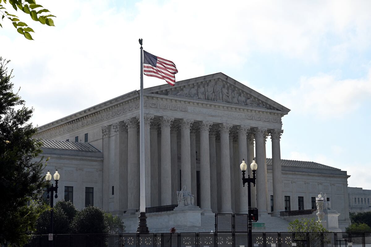 La Corte Suprema de EE.UU. en Washington, DC, el 28 de agosto de 2022. (Foto de Daniel SLIM / AFP)