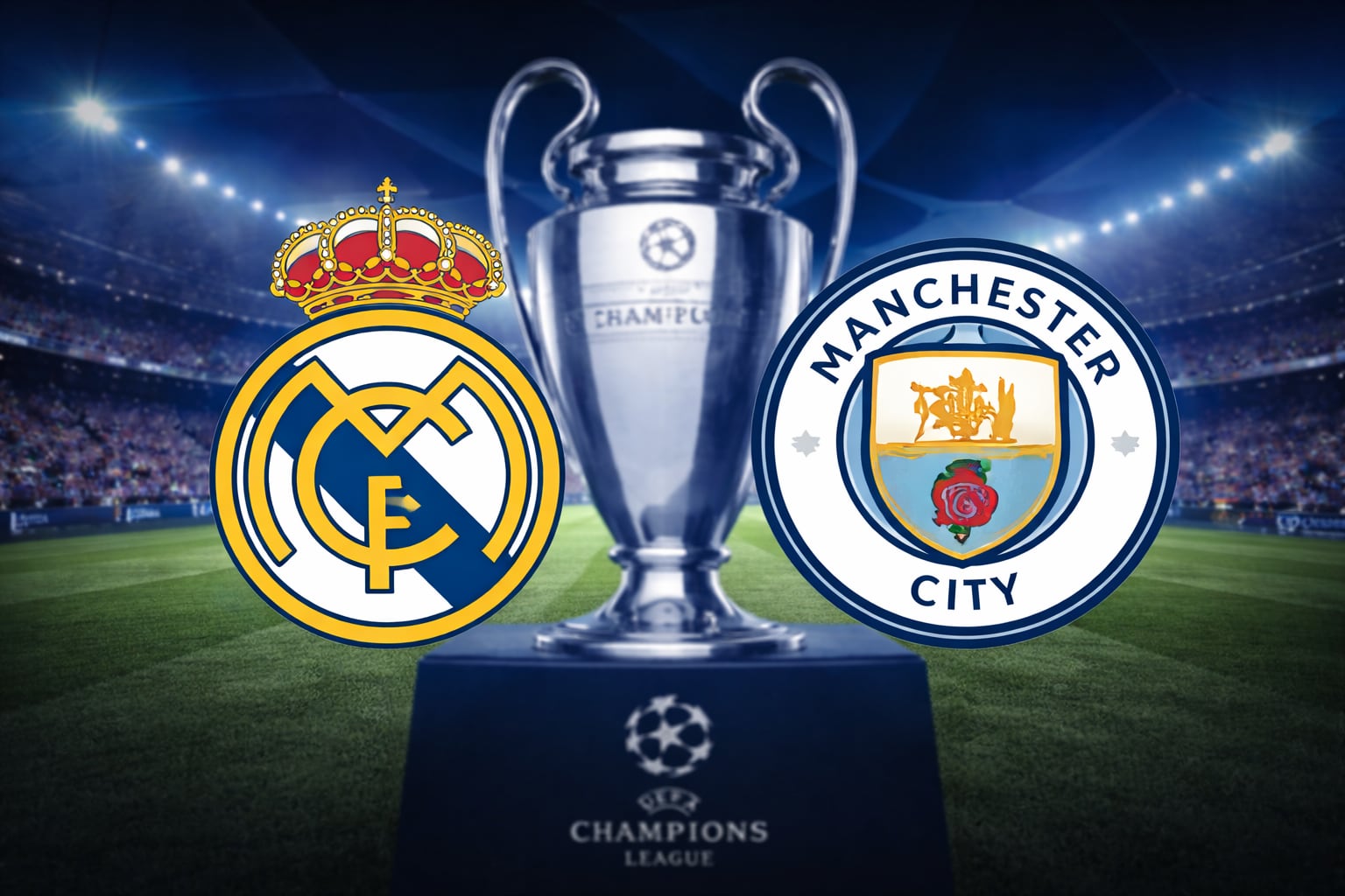 Real Madrid y Manchester City se enfrentarán en el Estadio Santiago Bernabéu este miércoles 11 de marzo (Foto: Imagen creada por Gestión con apoyo de la IA Gemini)
