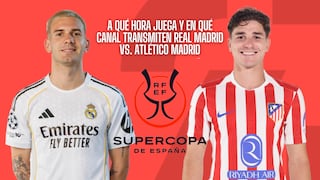 ¿A qué hora juega y qué canal transmite Real Madrid vs. Atlético Madrid por la Supercopa de España 2026?