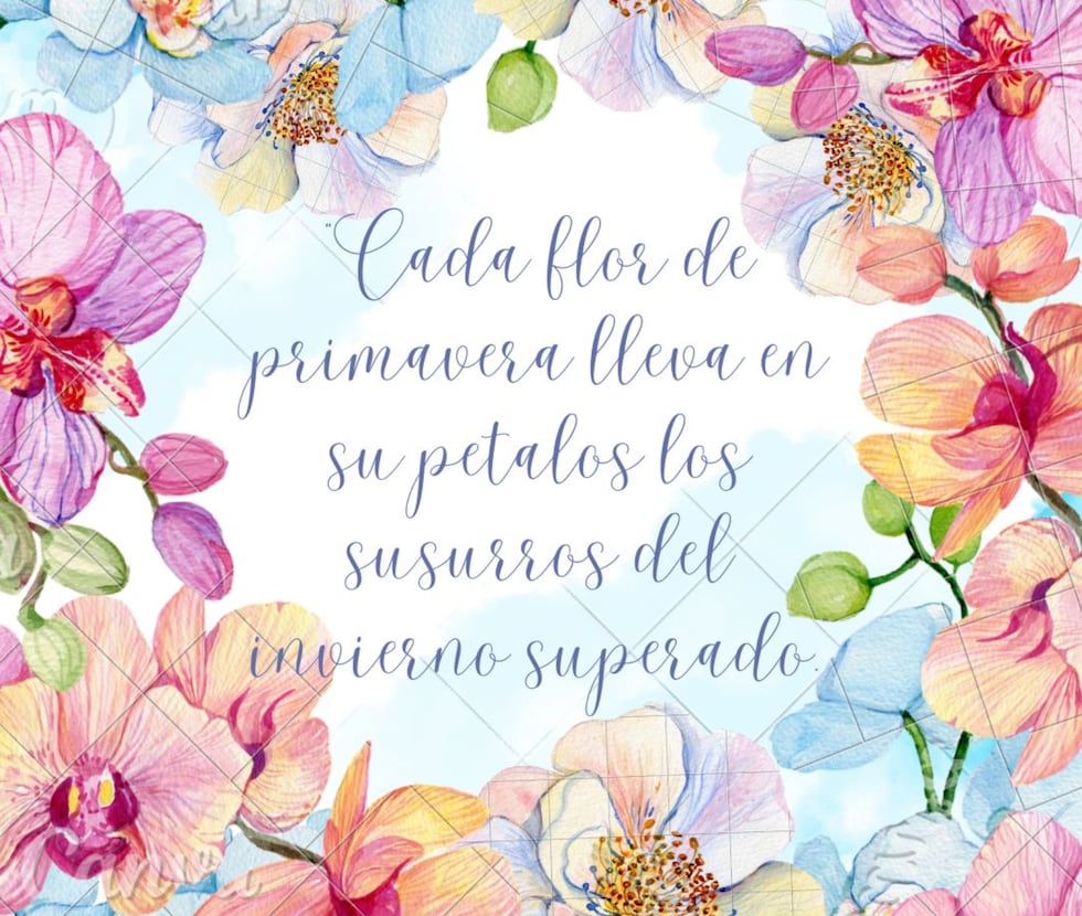 "Cada flor de primavera lleva en su pétalos los susurros del invierno superado". (Foto: Composición Mix/Canva)