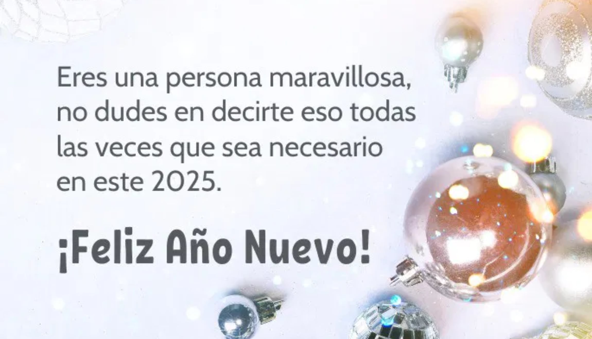 Comparte alguna de estas 30 tarjetas para celebrar un Feliz Año Nuevo 2025 y dedícale alguna con mensajes bonitos, cortos y originales. (Foto: Pinterest.com)