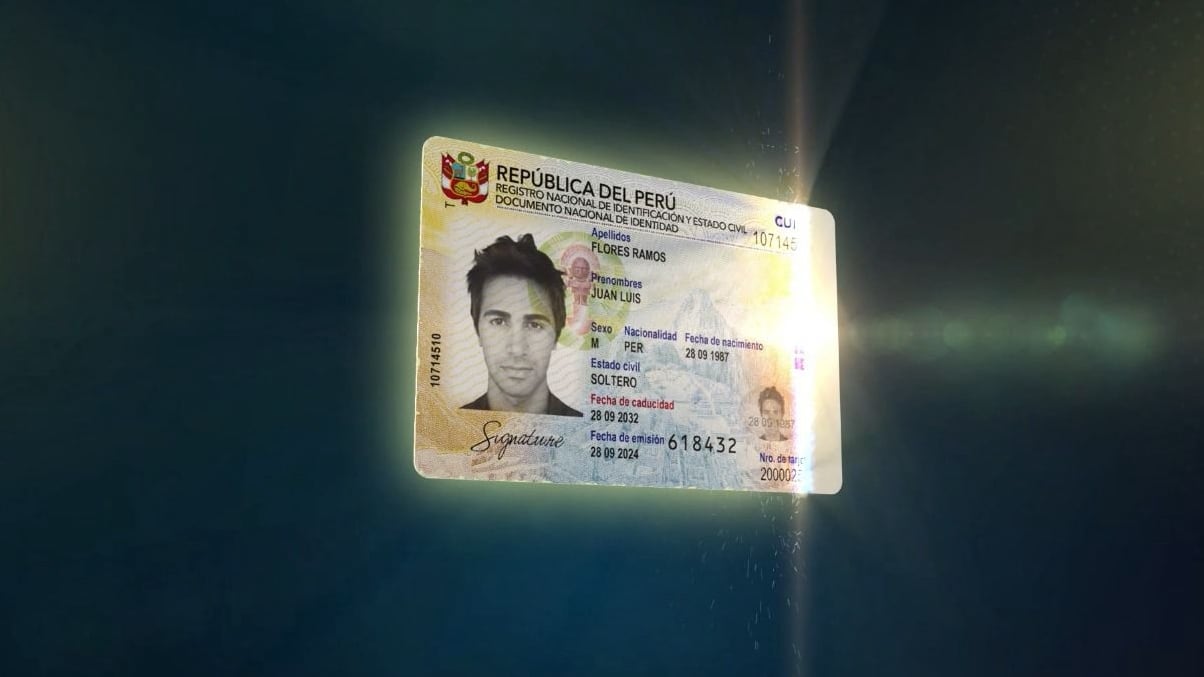 Este nuevo DNI Electrónico 3.0 tiene una serie de características de seguridad, que lo convierten en uno de los más seguros de la región. Foto: Reniec.