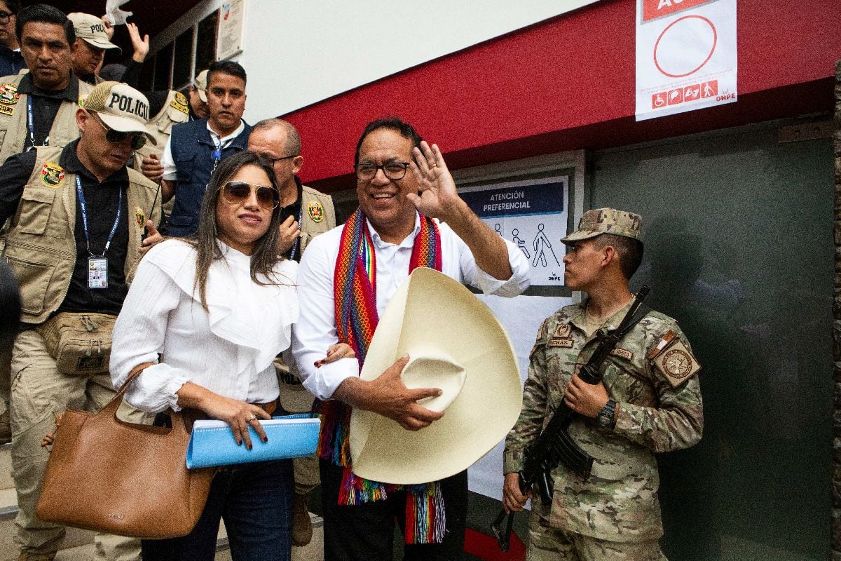 Roberto Sánchez in Lima, on June 7.