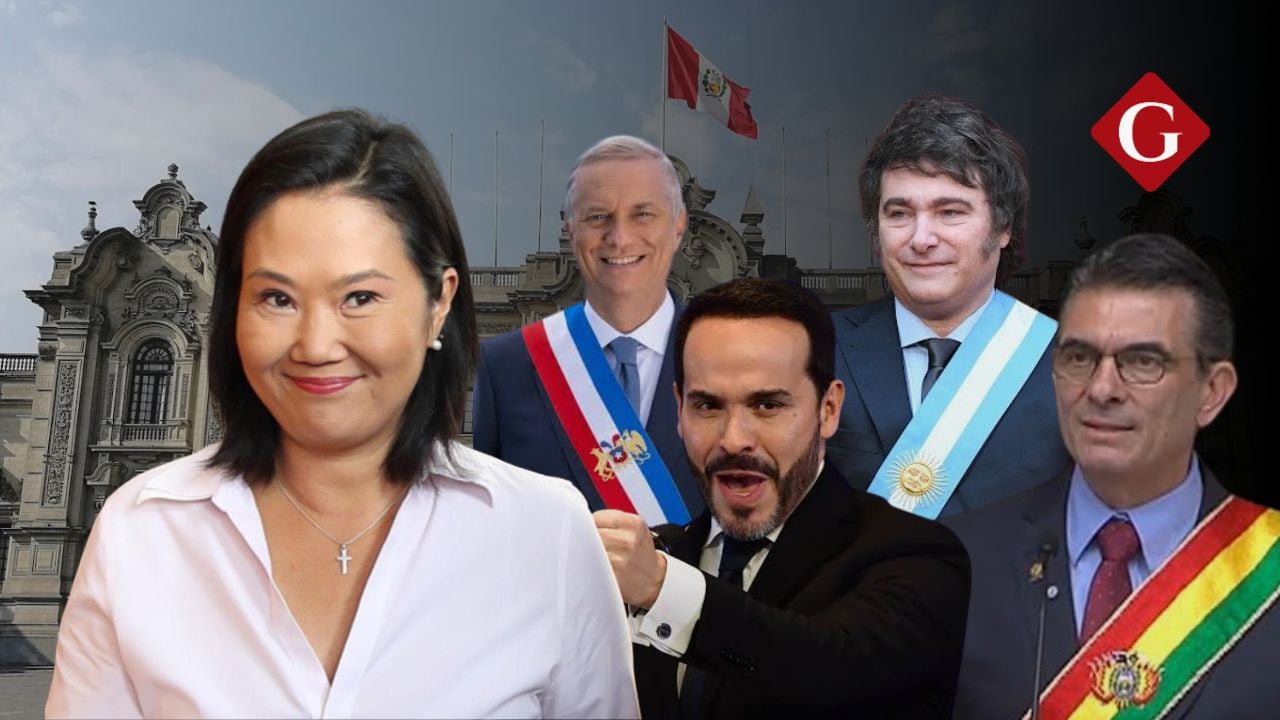 Presidentes de la región saludan a Keiko Fujimori tras resultados oficiales de segunda vuelta. Foto composición Mía Ríos para Gestión