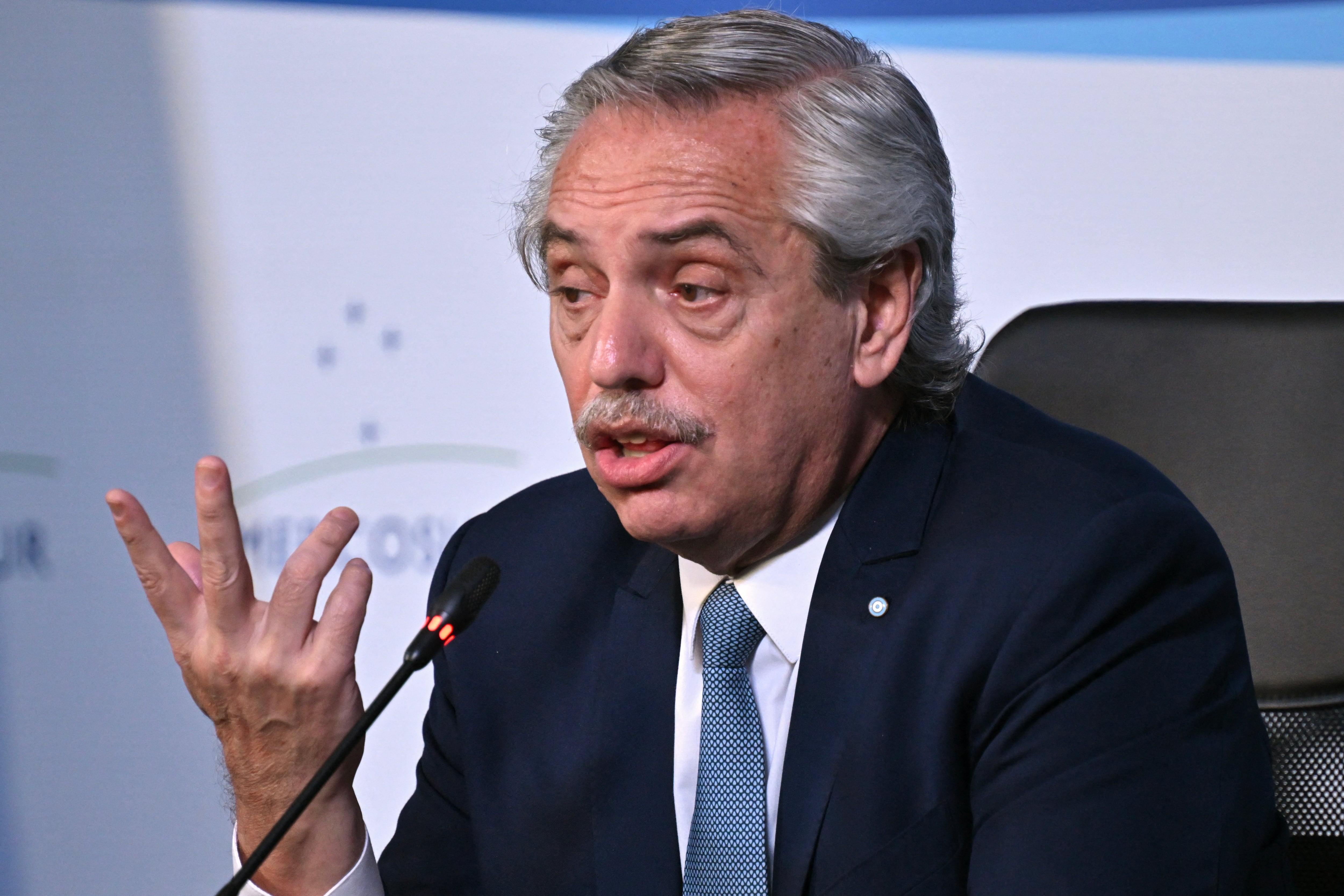 El expresidente argentino, Alberto Fernández. (Foto de NELSON ALMEIDA / AFP)