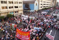 Organizaciones sociales realizan marcha en el Día del Trabajador