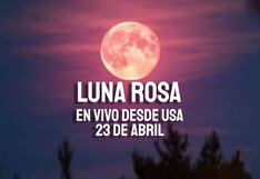 ¿A qué hora empieza y dónde ver a la Luna Rosa este 23 de abril en Estados Unidos?