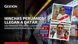 Repechaje a Qatar 2022: hinchas de la ‘blanquirroja’ llegan al Aeropuerto Internacional de Doha