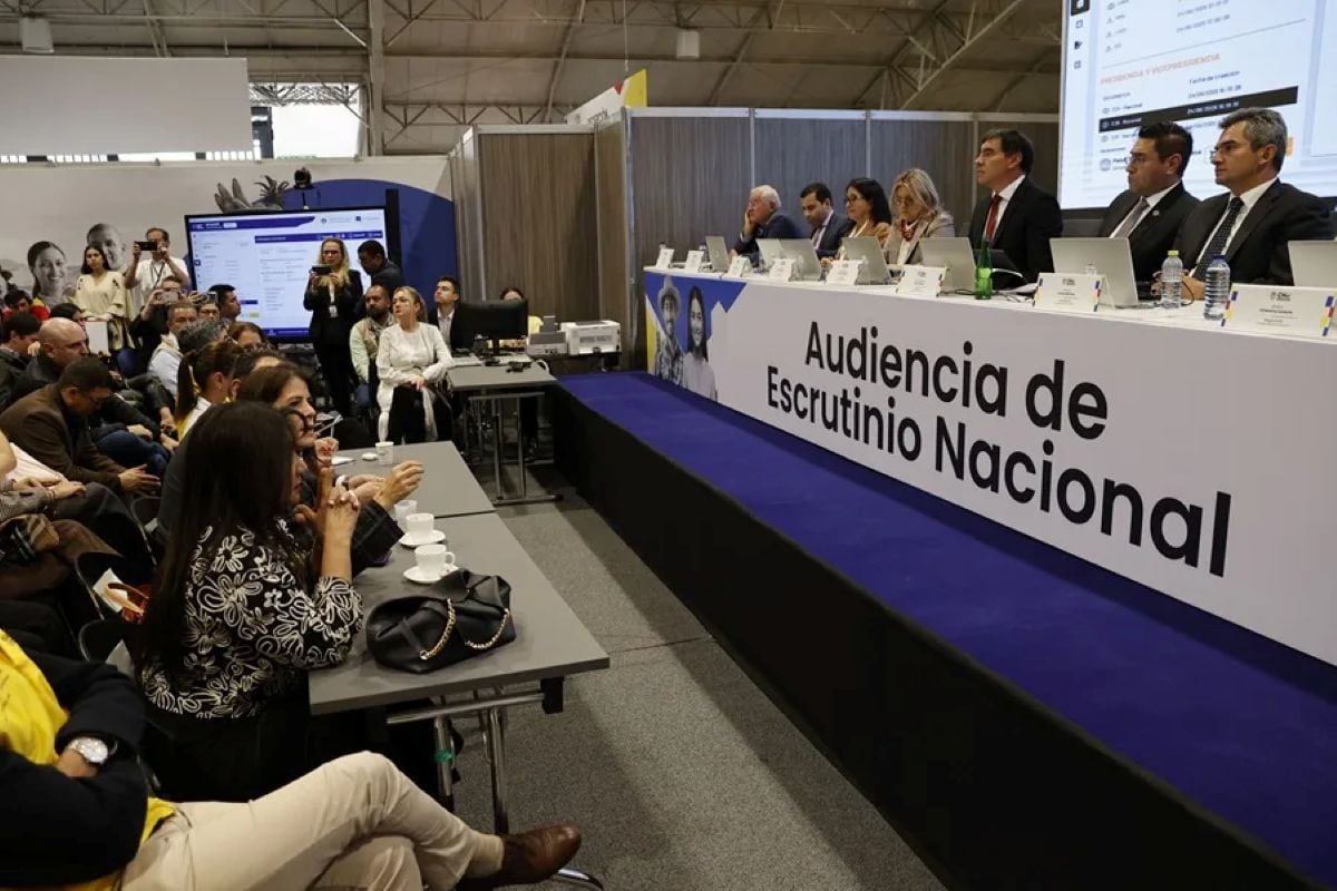 El Consejo Nacional Electoral de Colombia oficializó la victoria de Abelardo de la Espriella tras concluir el escrutinio de segunda vuelta. Foto: EFE.