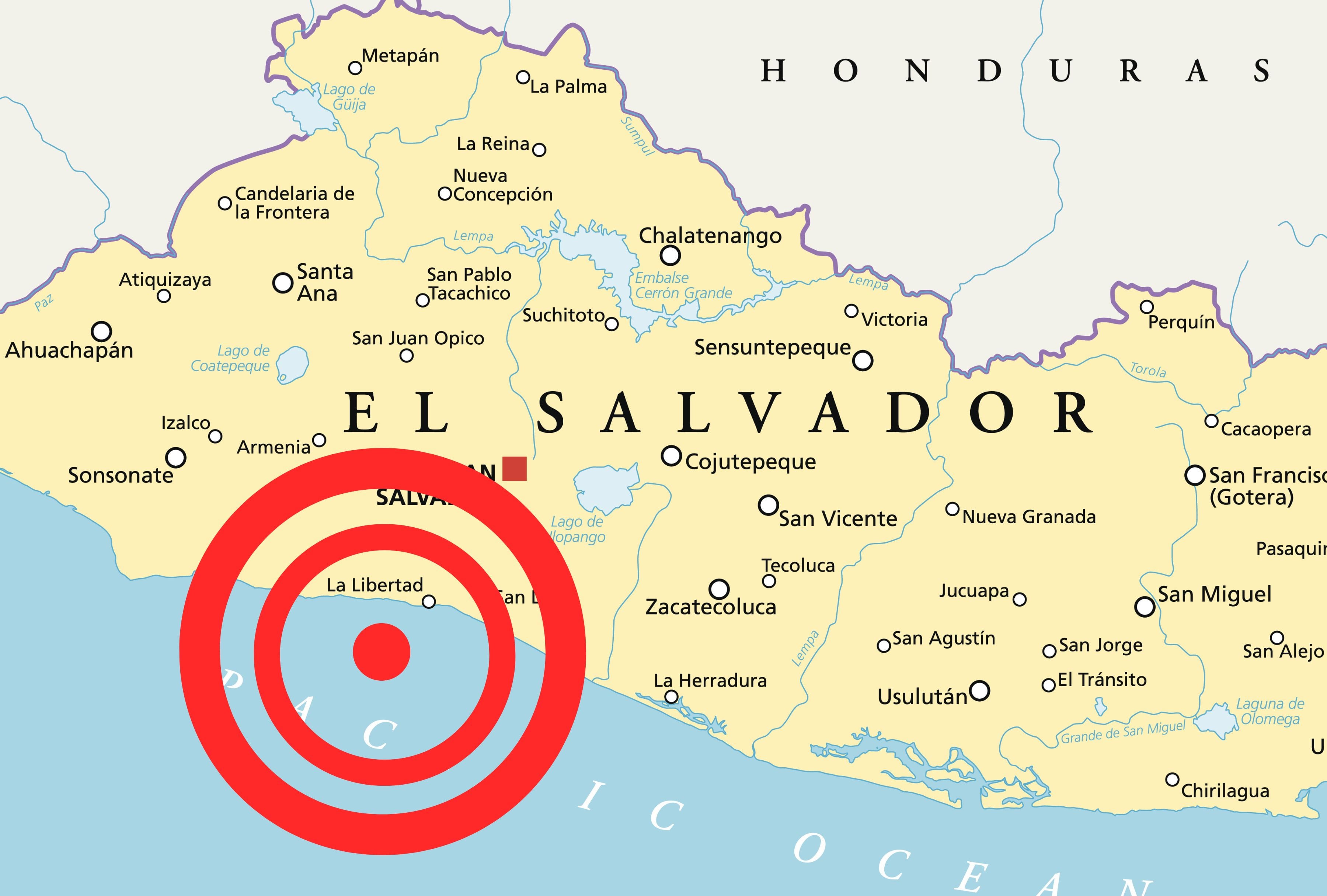 Temblor en el Salvador. (Foto: Composición / PeterHermesFurian/ iStock)