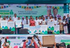 Midagri entregó títulos de propiedad a 13 comunidades nativas de Loreto